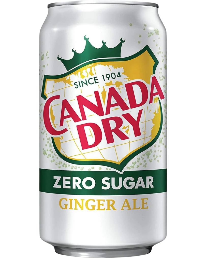 Canada Dry Zero Sugar Ginger Ale packaging