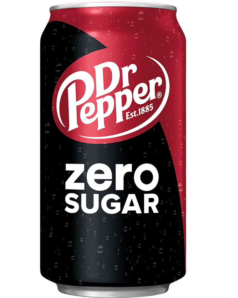 Dr Pepper Zero Sugar packaging